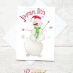 bonhomme de neige carte