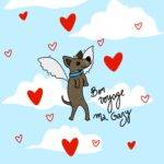 Portrait chien chat animal