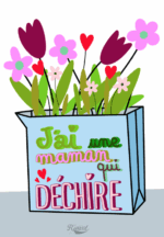 maman mere fete cadeau dechire
