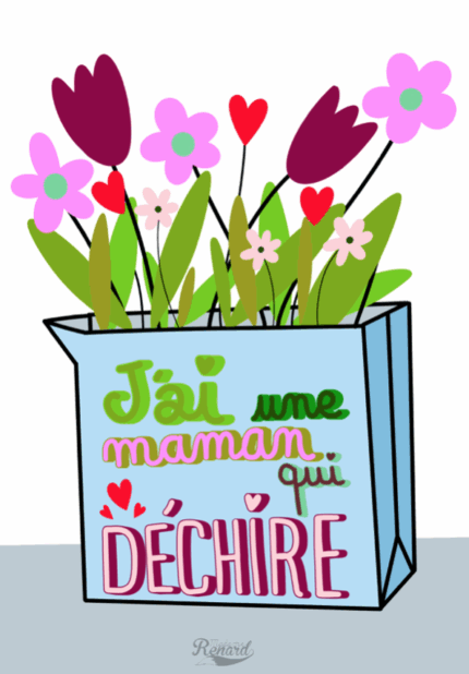 maman mere fete cadeau dechire