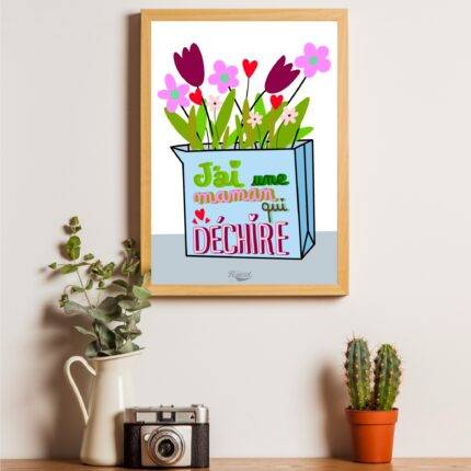 maman mere fete cadeau dechire