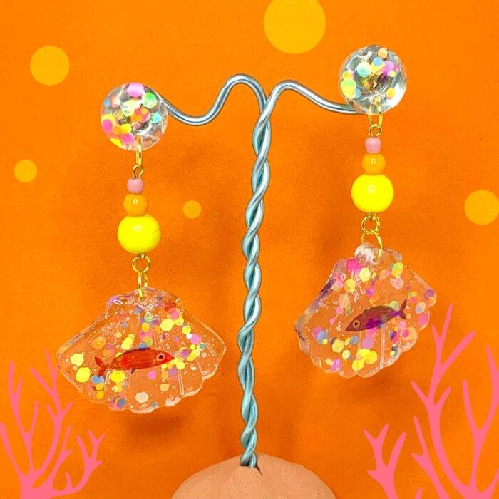Coquillage poisson paillettes