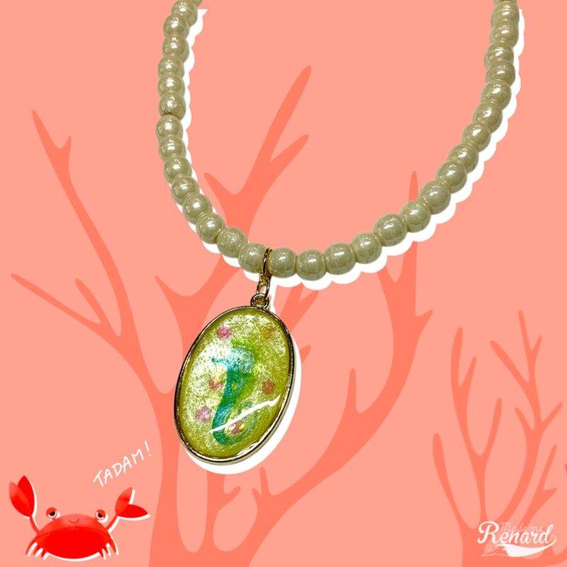 Collier océan collection poisson hippocampe