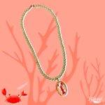 Homard collier perles