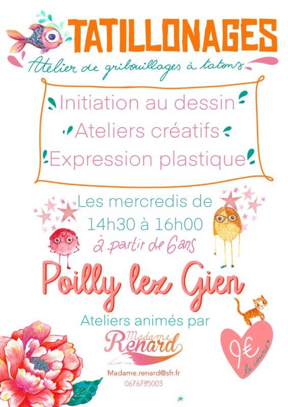 Atelier créatif dessin art plastique