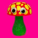 Boite surprise, blindbox, labubu, champignon fluo