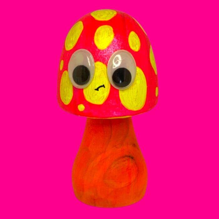 Boite surprise, blindbox, labubu, champignon fluo