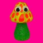 Boite surprise, blindbox, labubu, champignon fluo