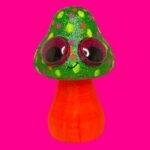 Boite surprise, blindbox, labubu, champignon fluo