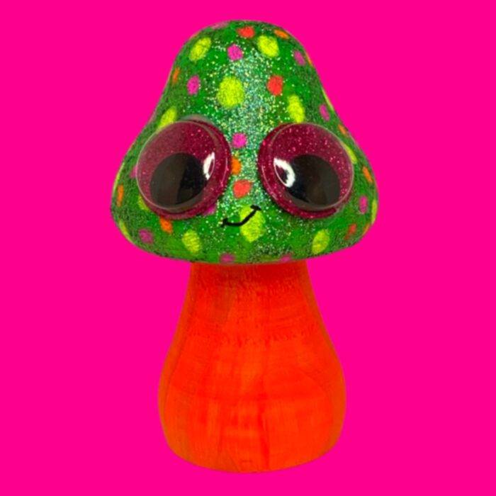 Boite surprise, blindbox, labubu, champignon fluo