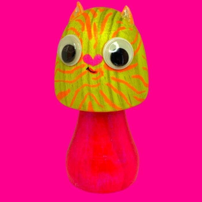 Boite surprise, blindbox, labubu, champignon fluo