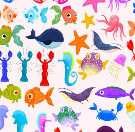 Stickers poissons ocean