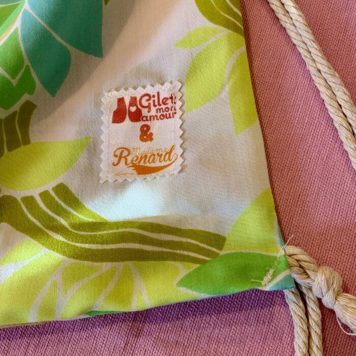 Sac à dos baluchon « Fleurs » – Image 7