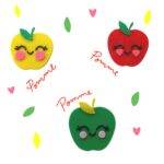 Broche pomme pomme pomme