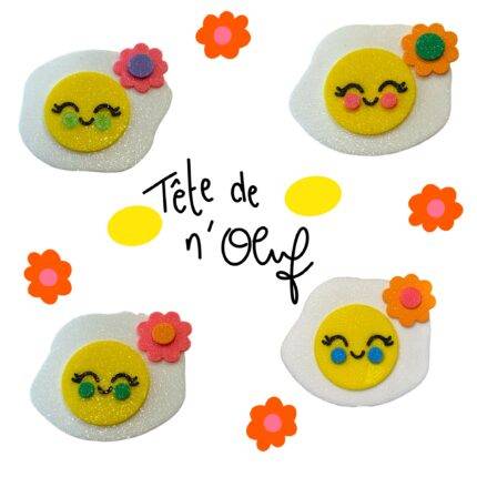 Broche tête de n oeuf