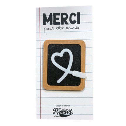 Aimant fin année scolaire, maître maîtresse cadeau