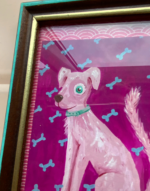 Chien rose